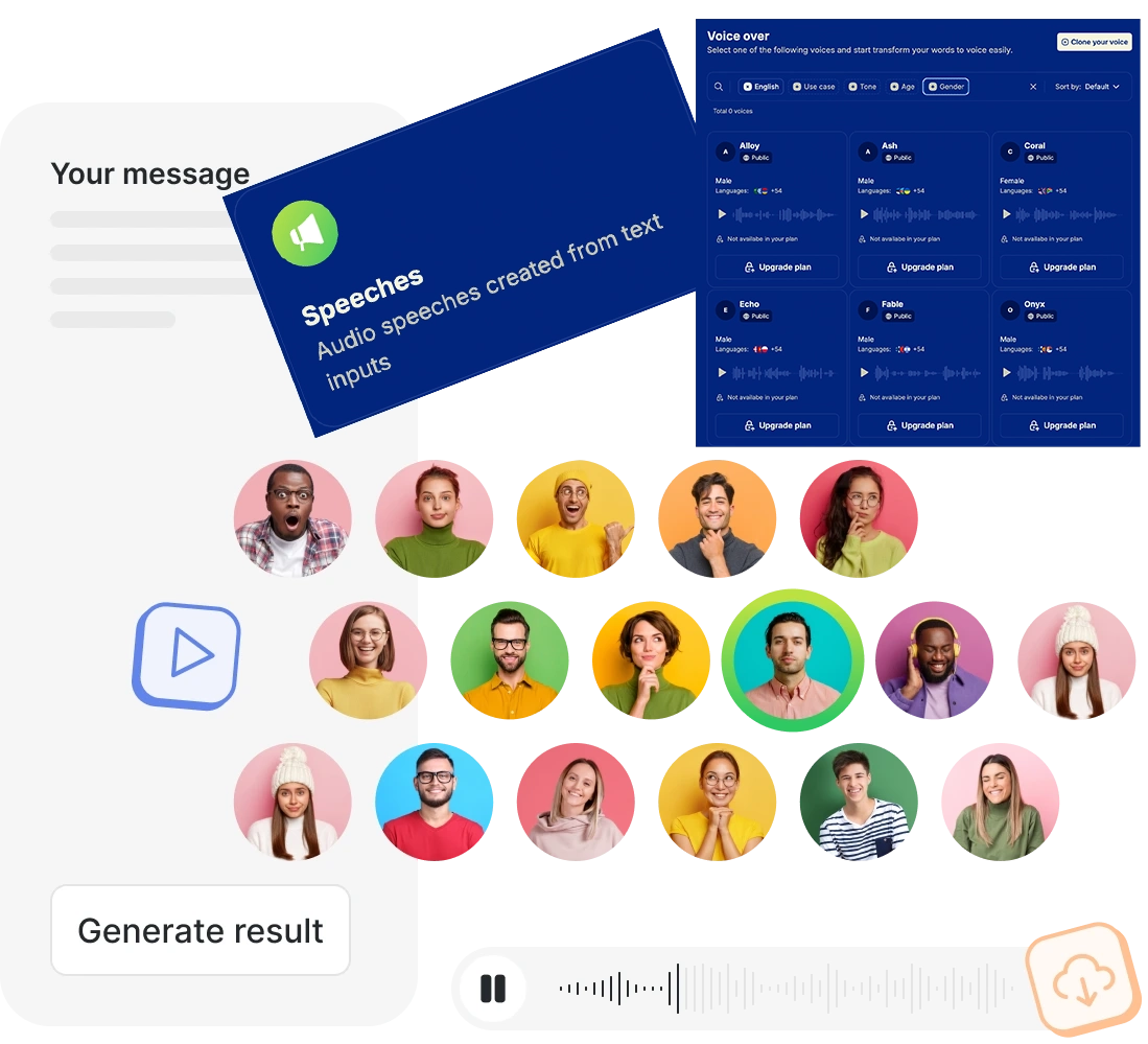 AI text to voice transformer
